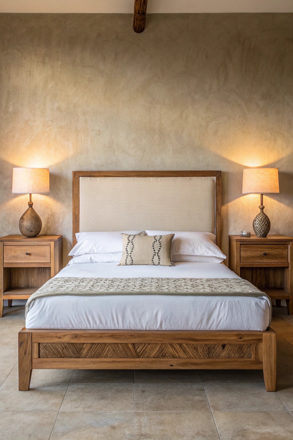 Create calm and balance—center your bed for a harmonious bedroom retreat.