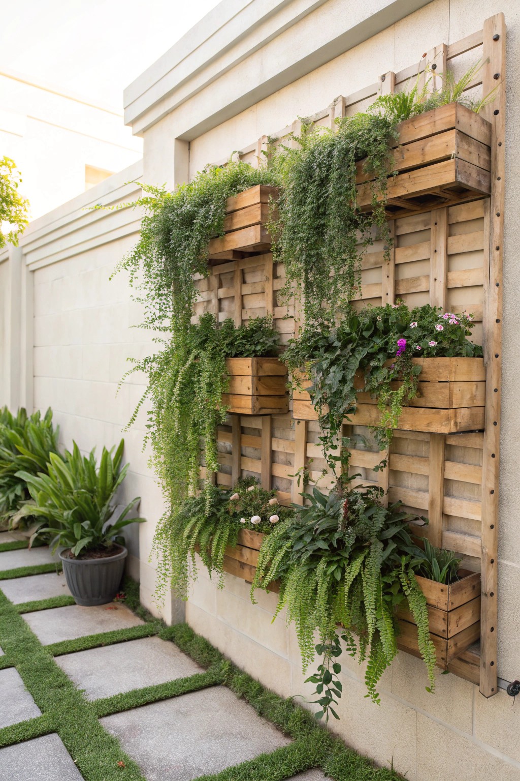 Bring your walls to life with a simple, handcrafted vertical garden.