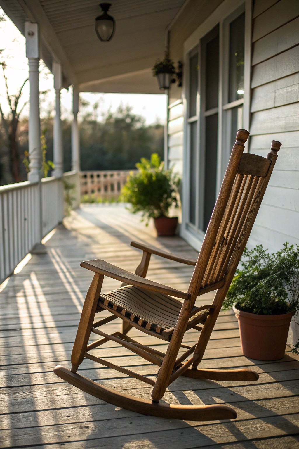 Find your calm on a handcrafted rocking chair—where wrap-around porch dreams begin.