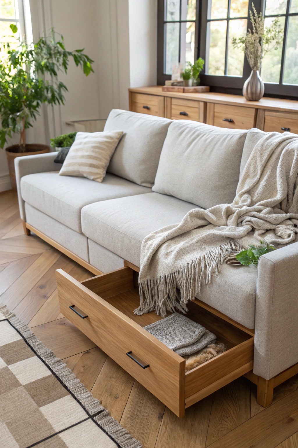 Elevate your small space with multifunctional furniture—where style meets smart storage.
