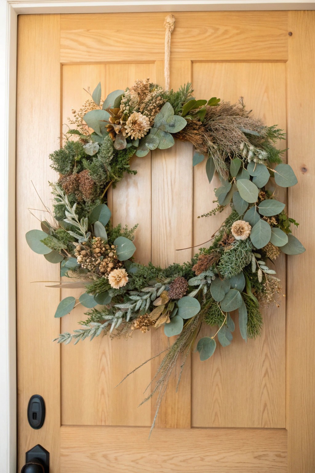 Welcome guests with a handcrafted wreath—simple, natural, and always in season.