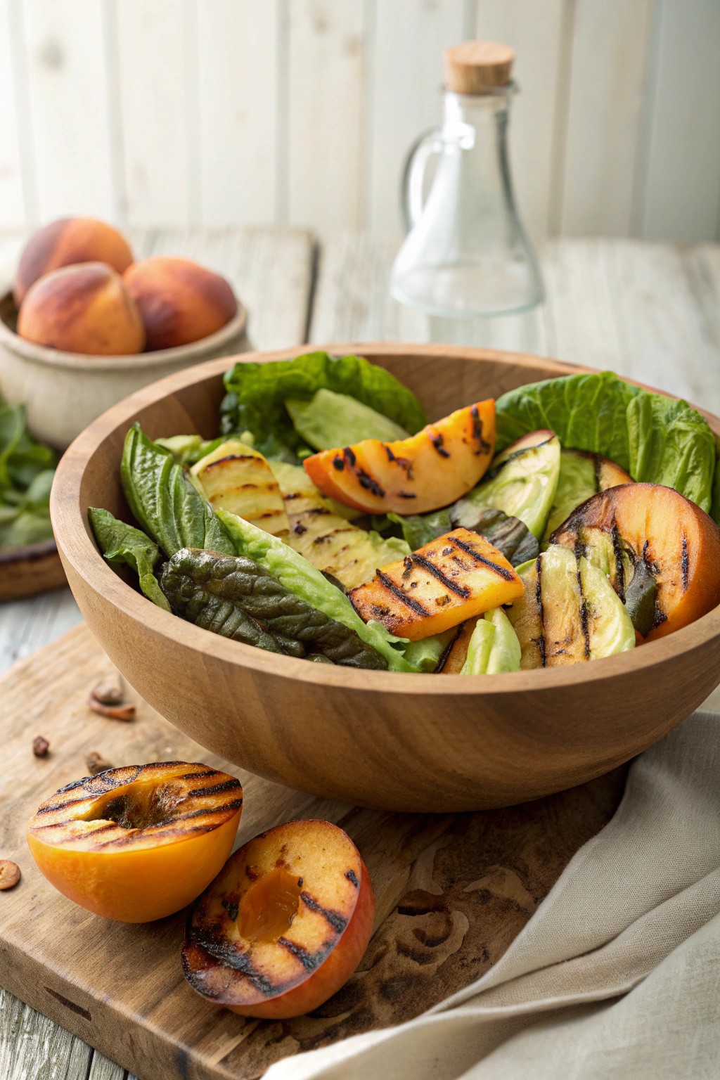 Grilled salad bowl: where smoky flavor meets summer freshness.