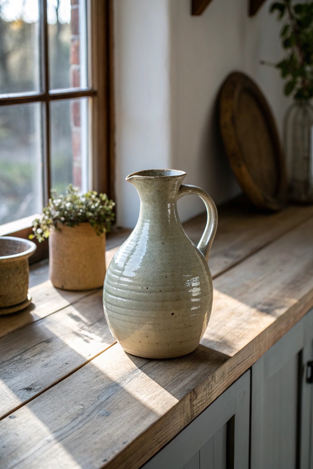 Curate your kitchen island with timeless artisan ceramics.