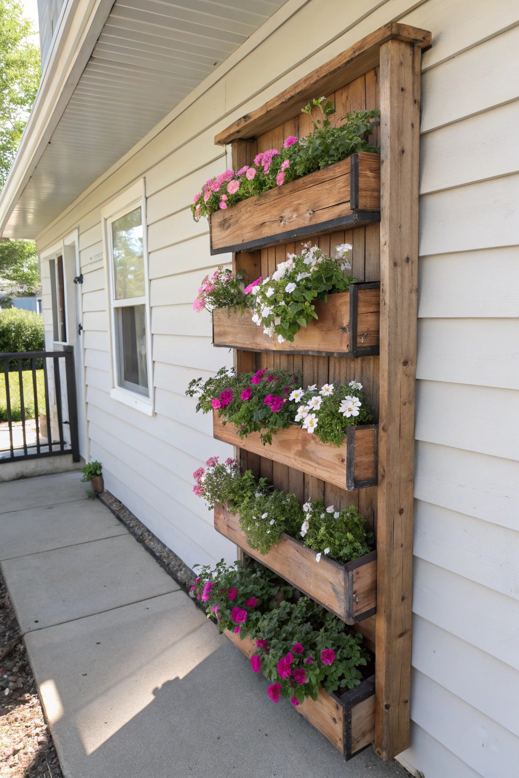 Elevate your entryway with a handcrafted vertical flower wall—simple, stunning, and perfect for small spaces.