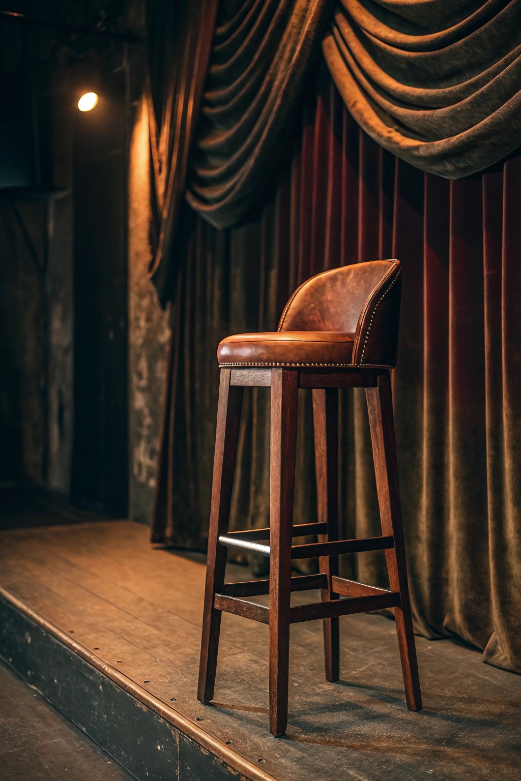 A timeless bar stool—where secret gatherings begin.