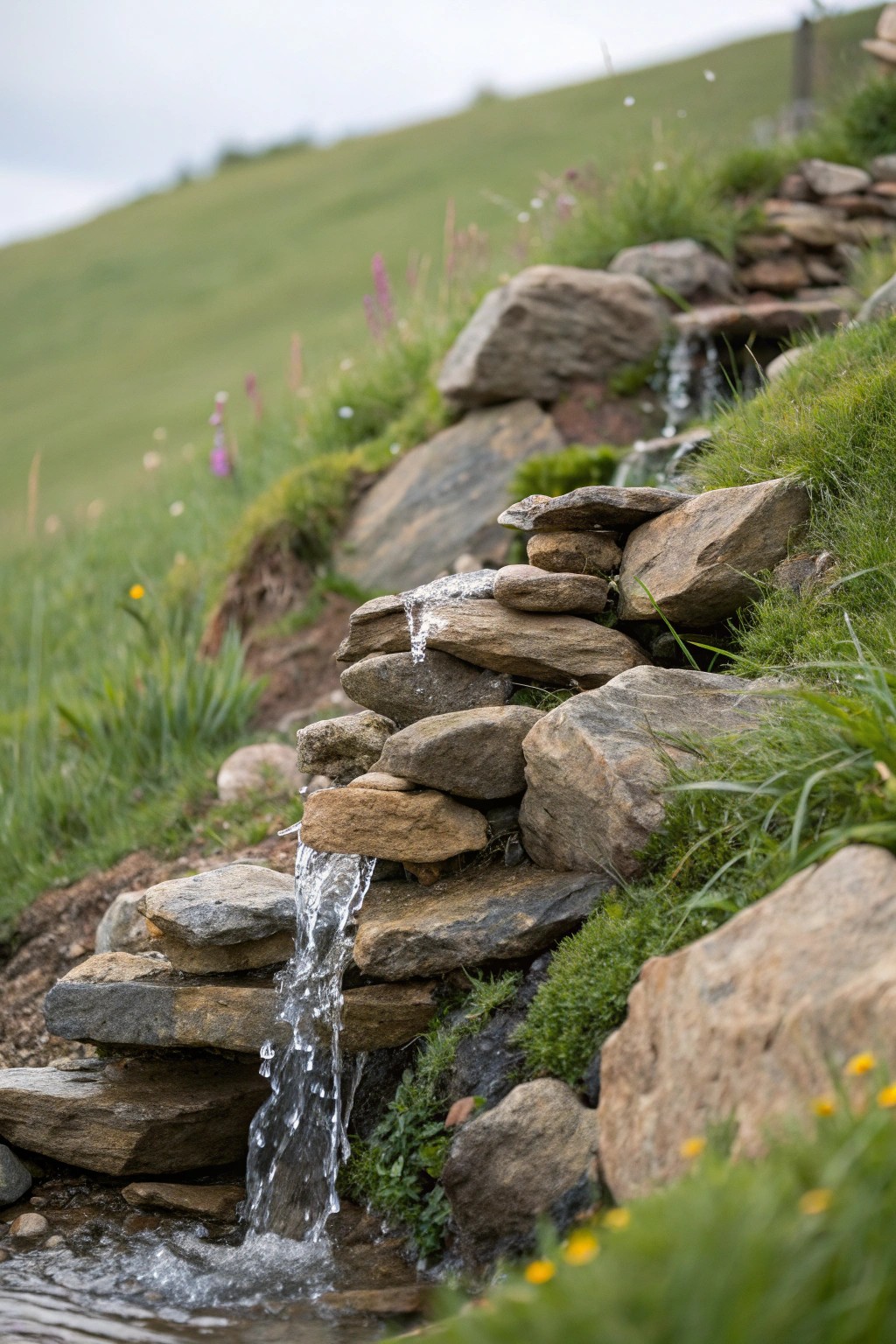 Turn your hillside into a serene retreat with a DIY rainwater cascade—simple, stunning, and budget-friendly.