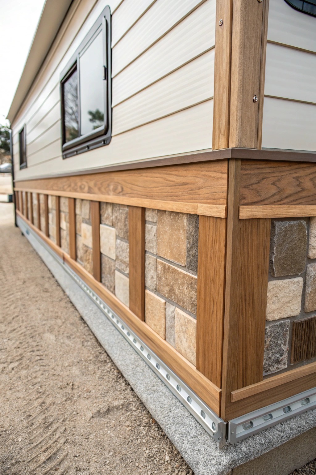 Showcase your style with a unique patchwork skirting—where natural beauty meets creative craftsmanship.