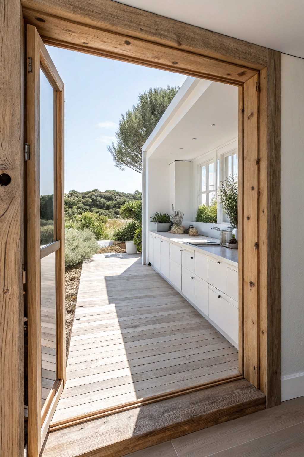 Seamless indoor-outdoor living starts with a stunning pass-through window.