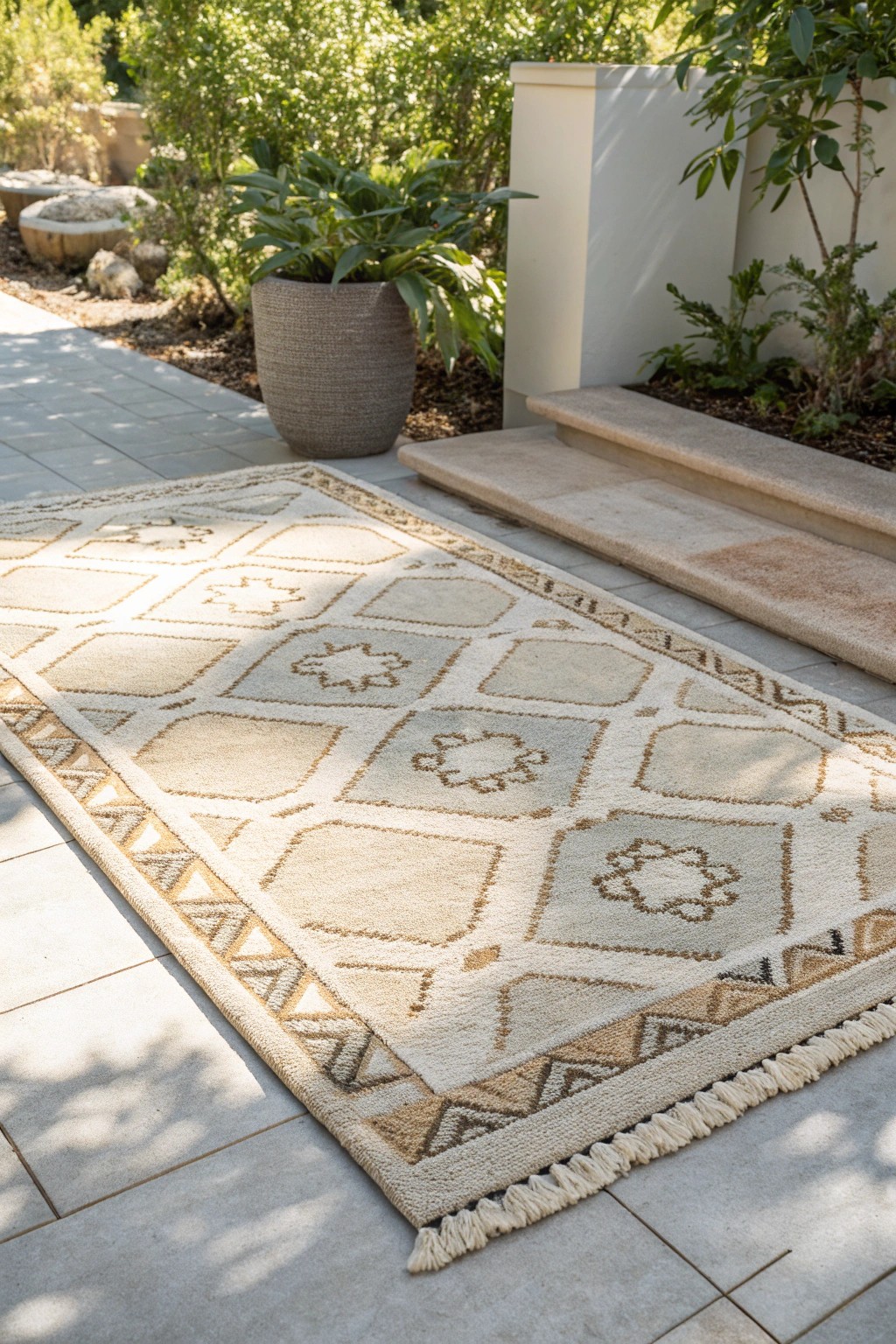 Elevate your patio with a beautiful outdoor carpet—where comfort meets craftsmanship.