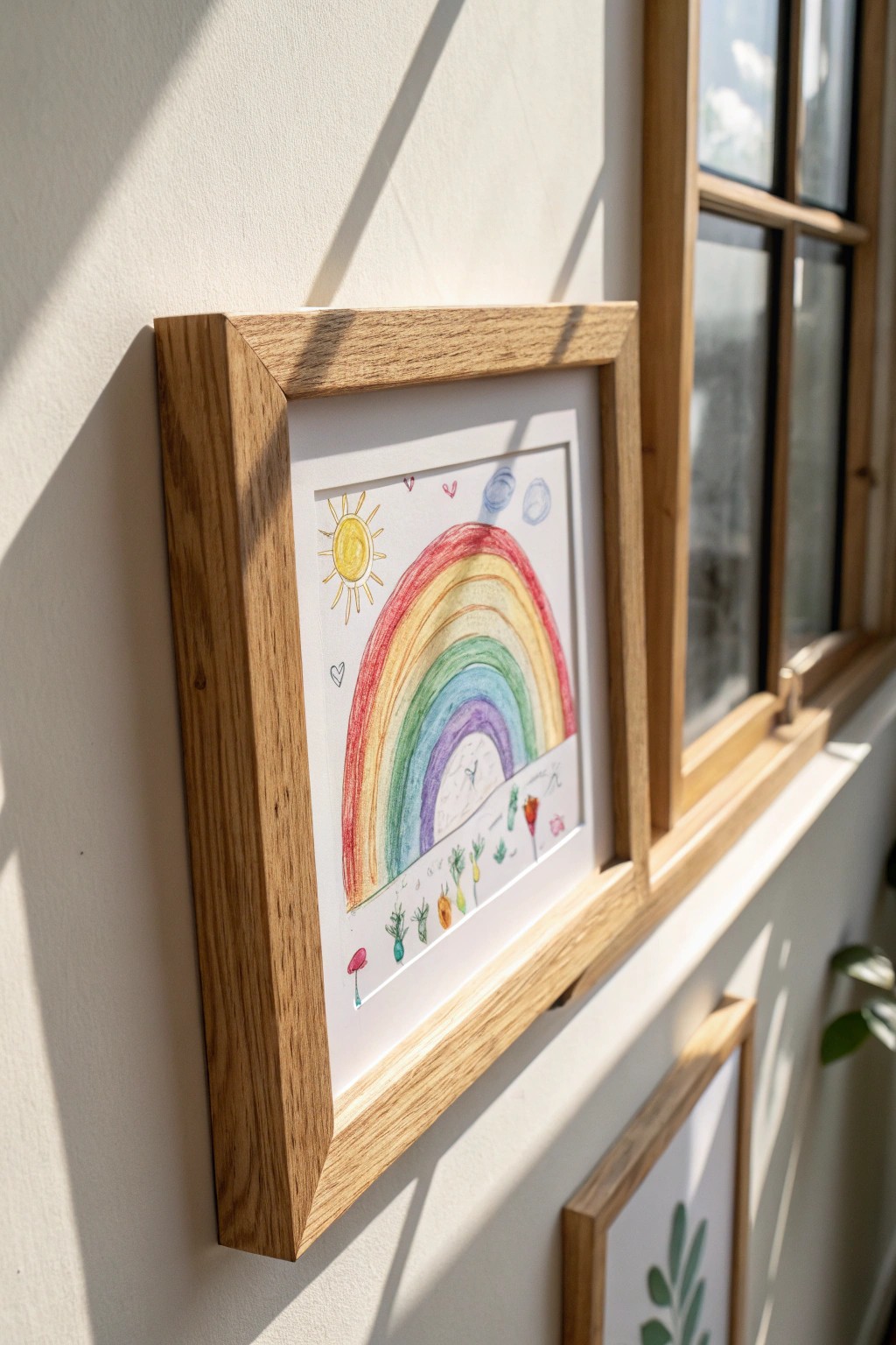 Celebrate creativity—frame their masterpieces with simple, natural style.
