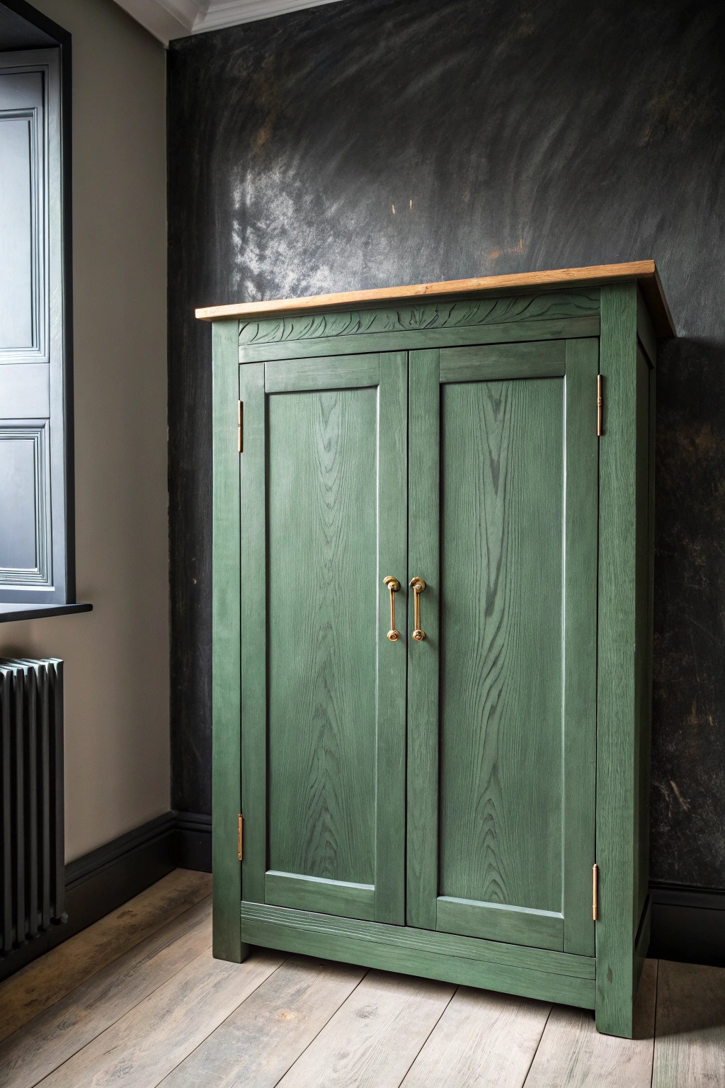 Elevate your butler pantry with deep, moody hues and artisan craftsmanship.