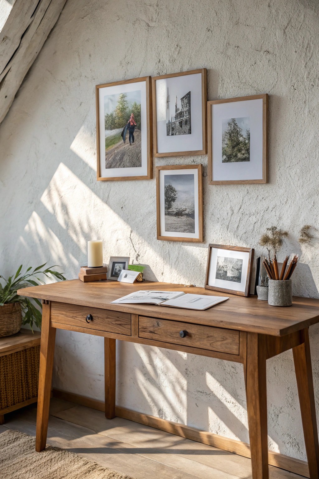 A handcrafted frame anchors your personal gallery wall for daily inspiration.