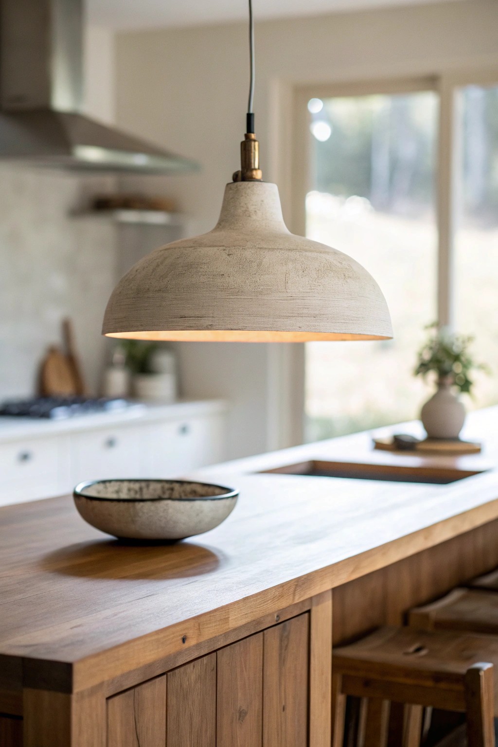 Elevate your kitchen island with a sculptural statement pendant—where function meets artistry.