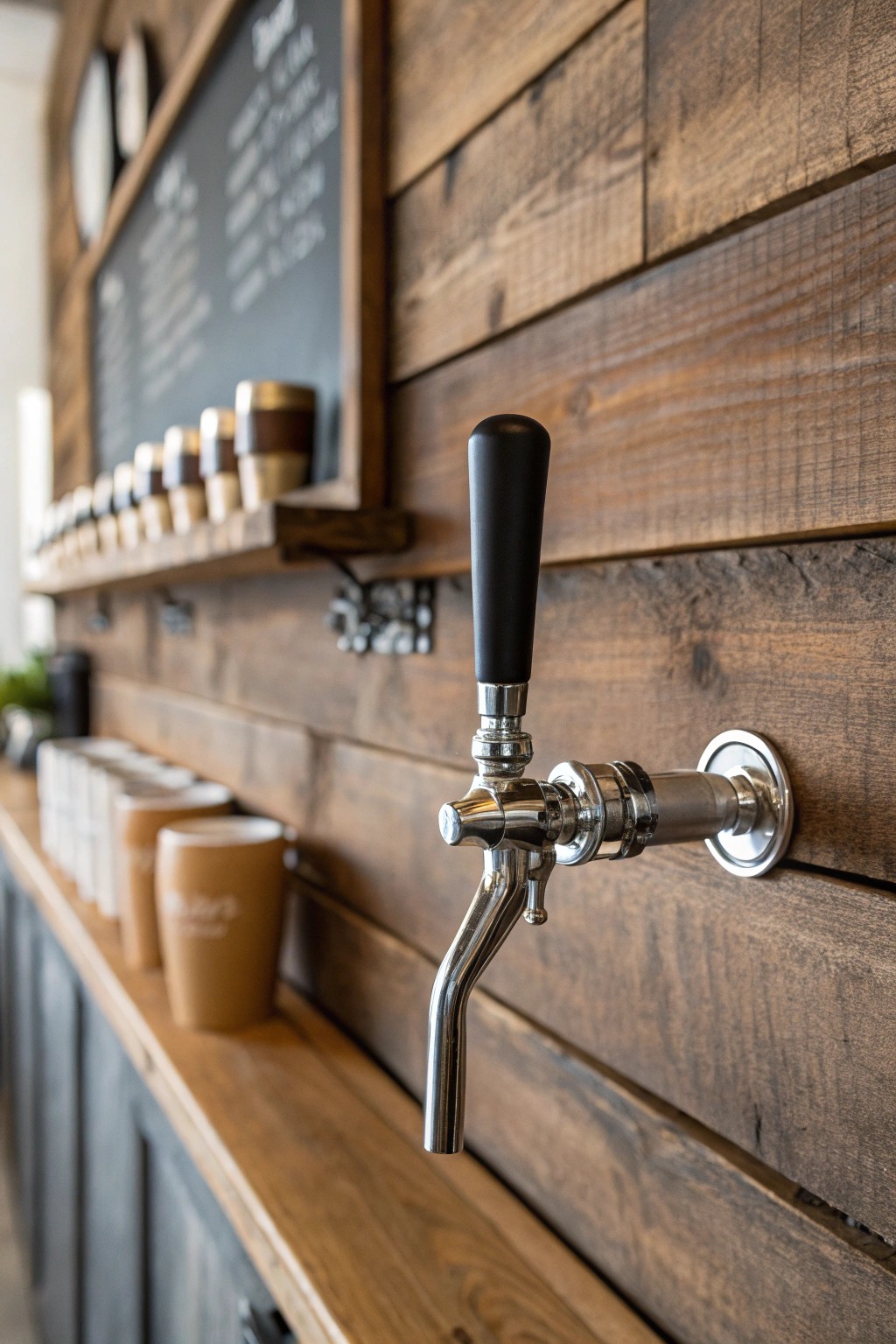 Elevate your man cave with a handcrafted beer tap wall—simple, stylish, and made for memorable pours.