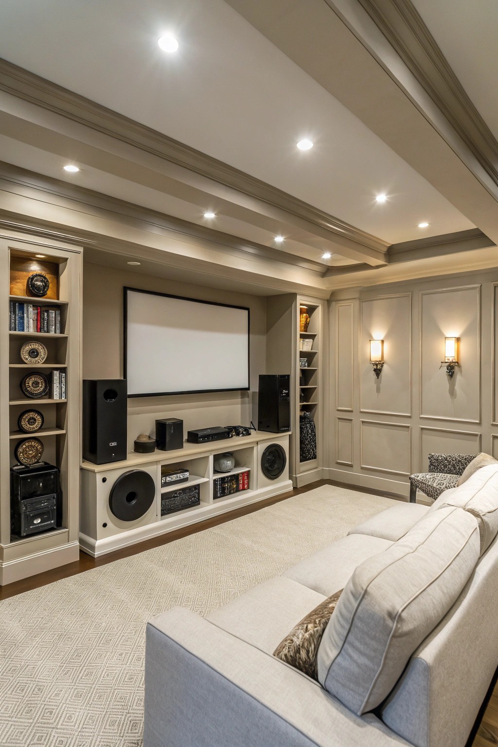 Discreet speakers deliver immersive sound without cluttering your space.