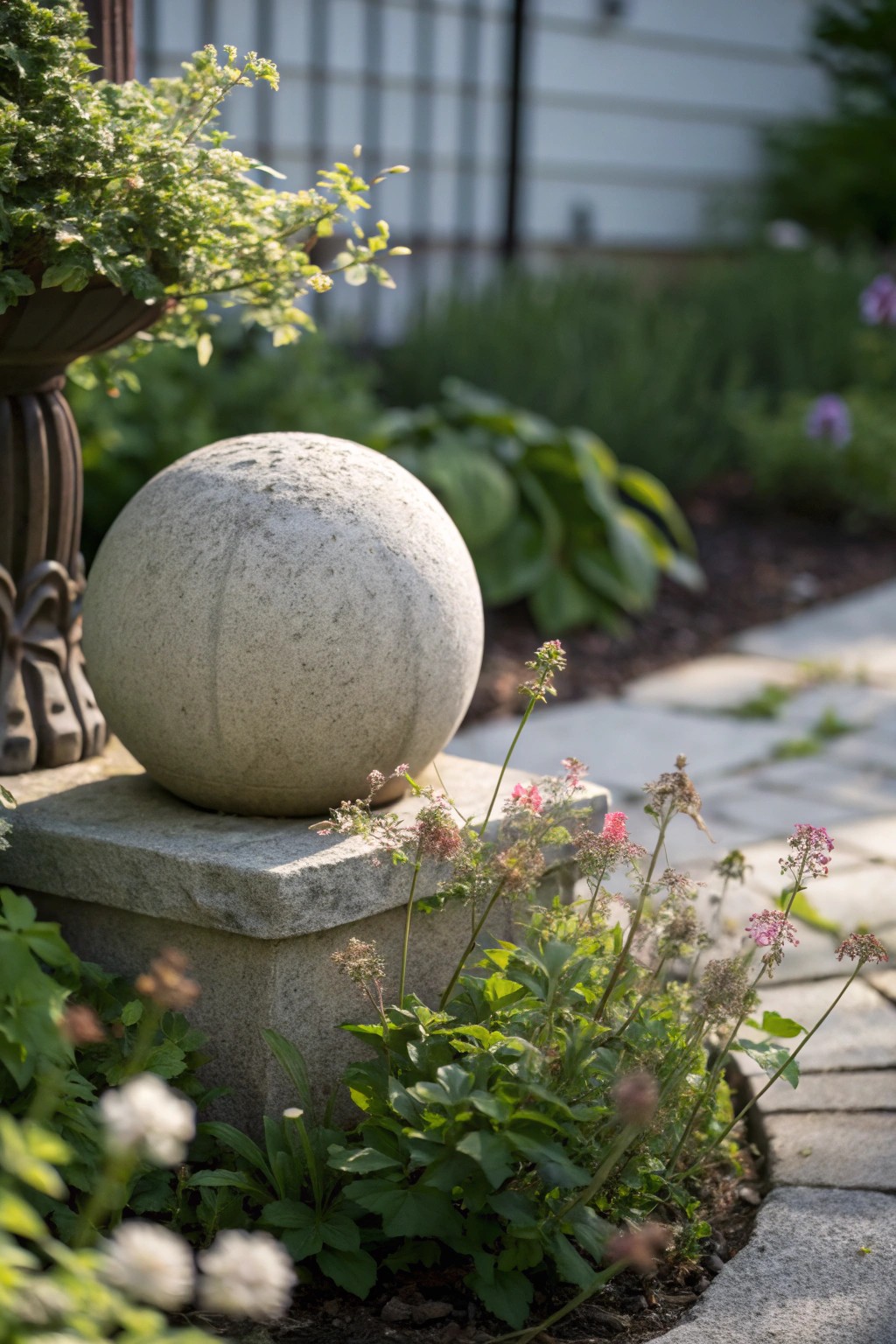 Elevate your front yard with a simple, stunning stone sculpture.