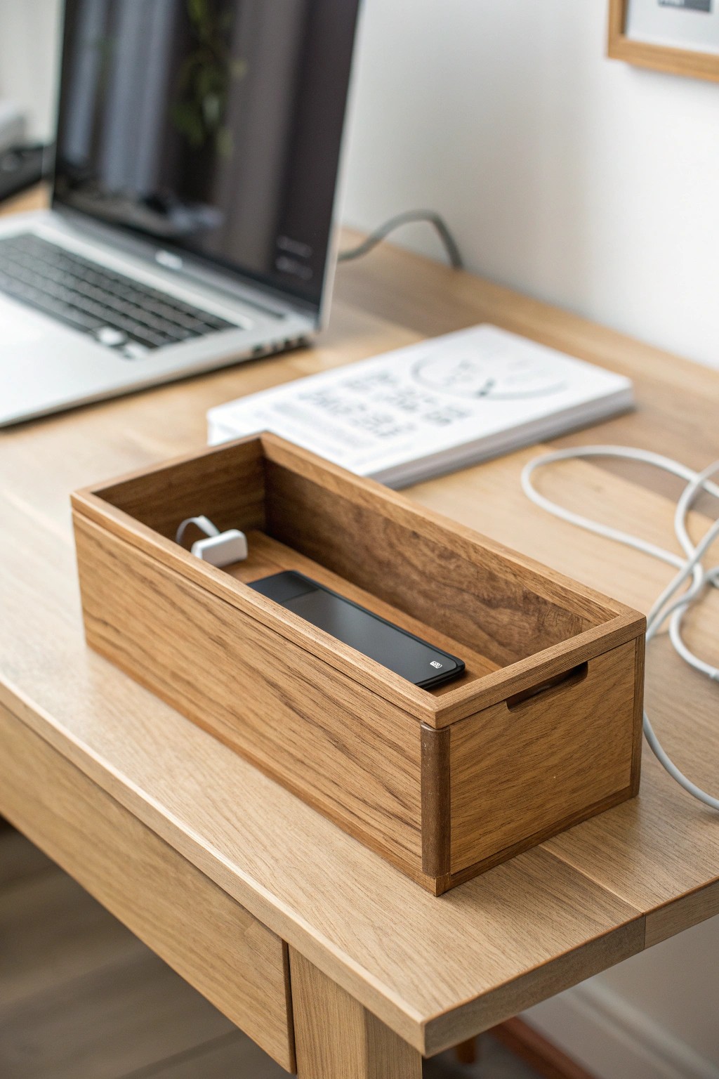 Effortlessly hide tech clutter with beautiful, handcrafted storage.