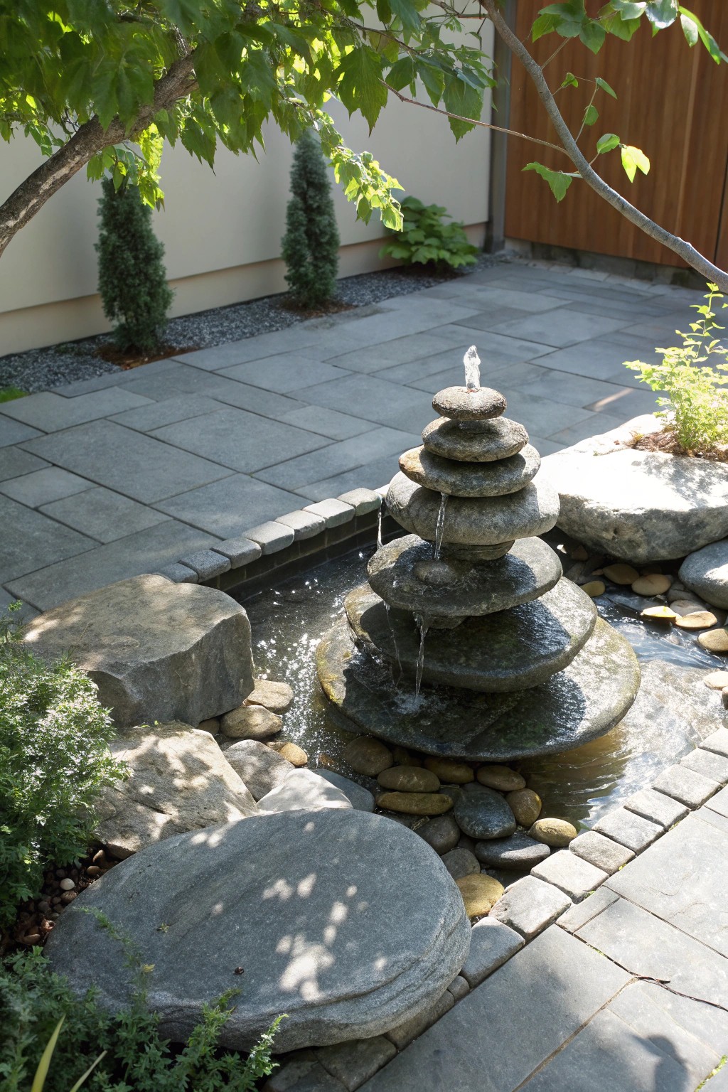 Find your zen with a handcrafted stone water feature—simple beauty, endless calm.