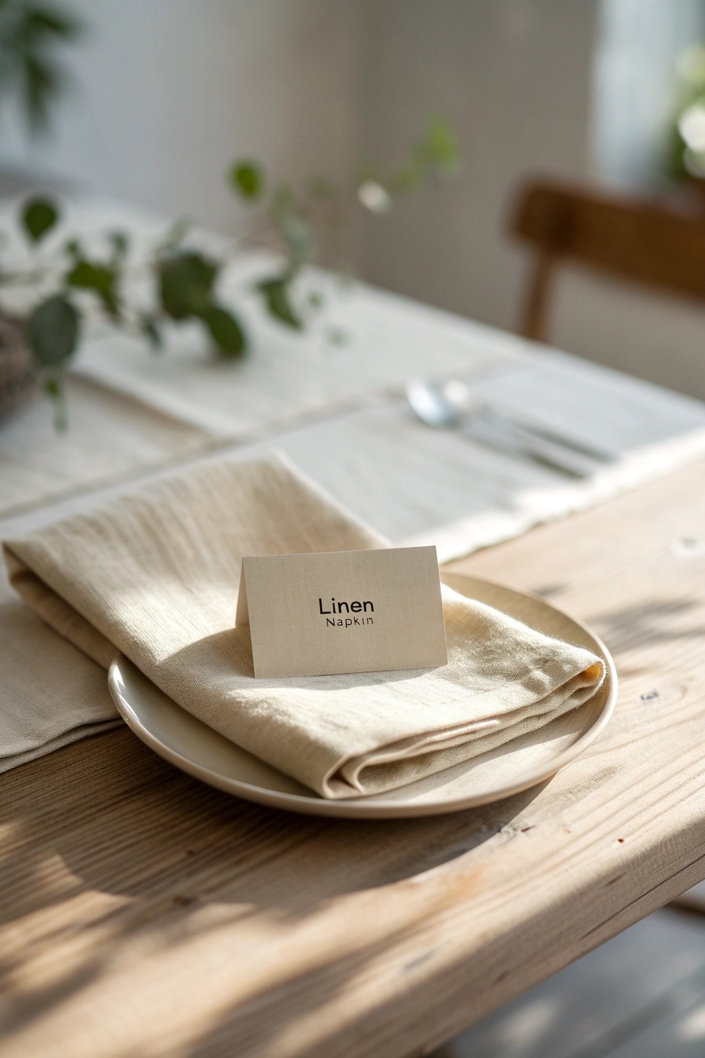 Elevate your table with a simple, handcrafted napkin place card holder.