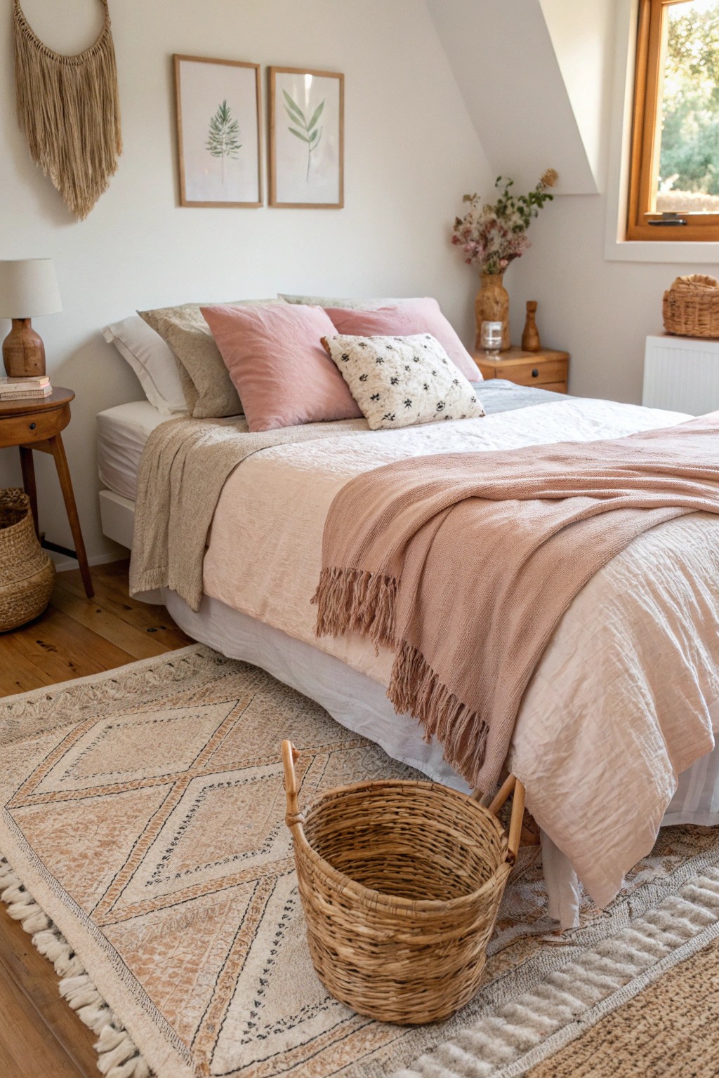 Textiles bring depth and coziness to even the most compact bedrooms.