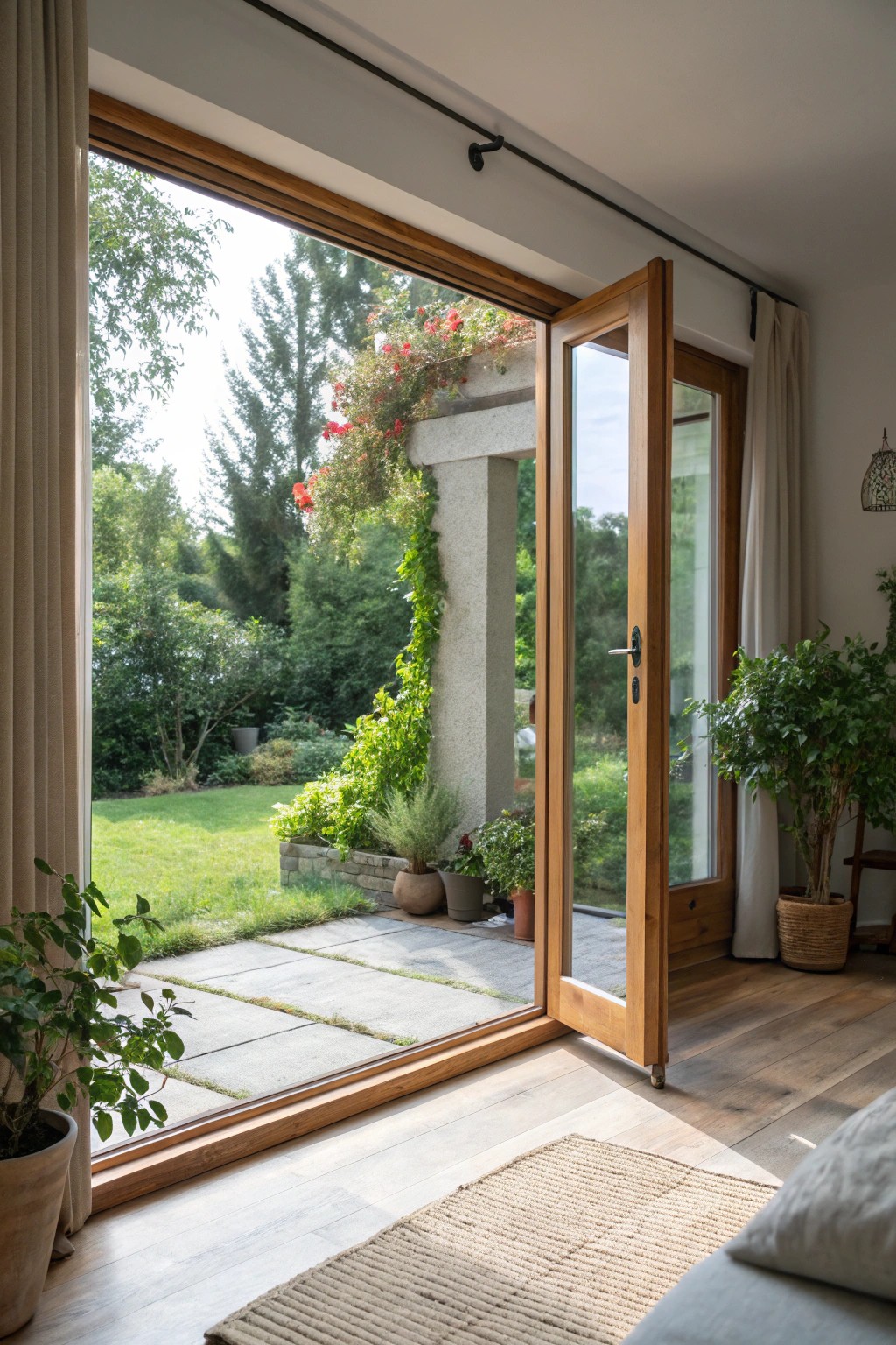 Let nature in with a beautifully crafted retractable wall.