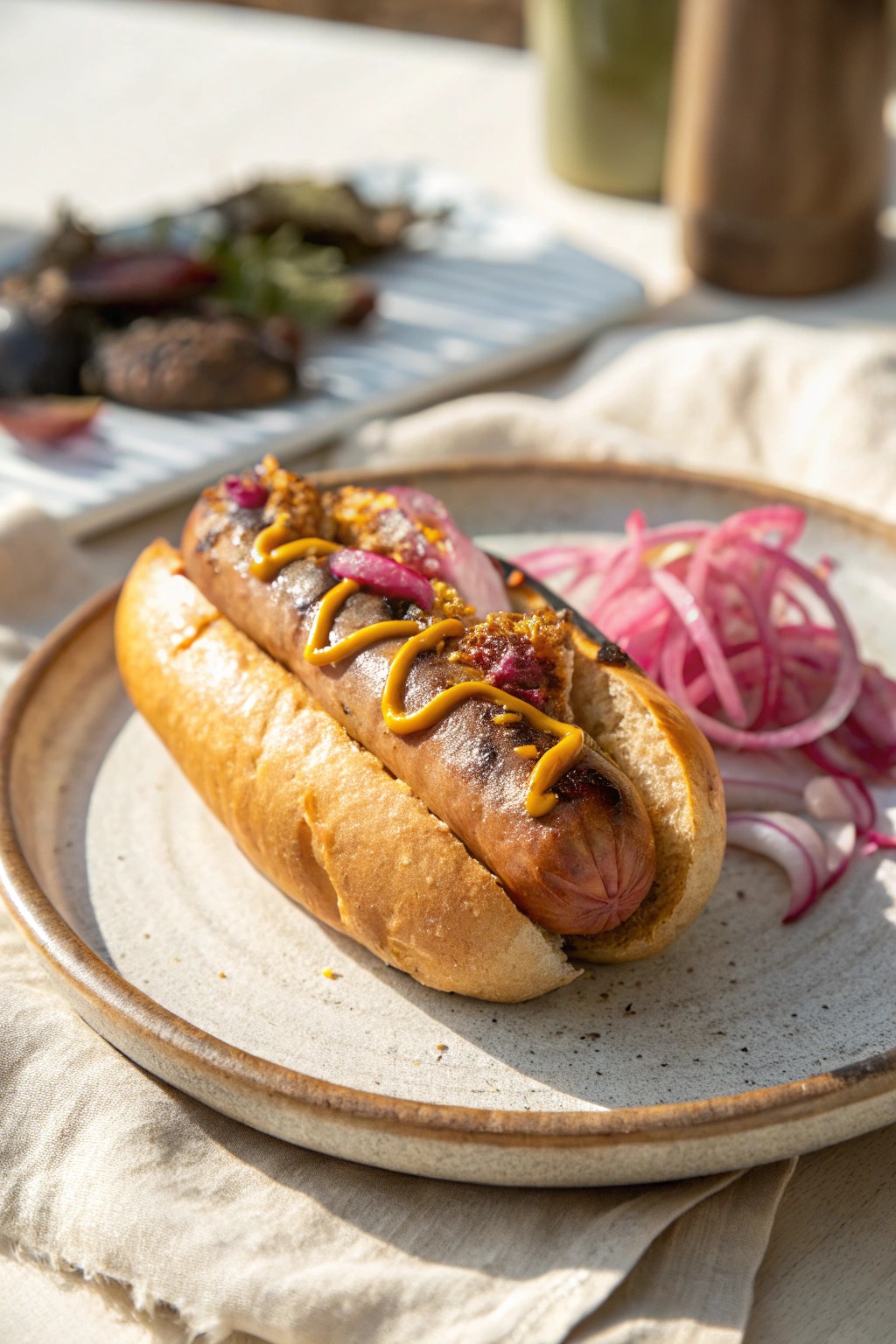 Elevate your grill game with a beautifully simple hot dog bar.
