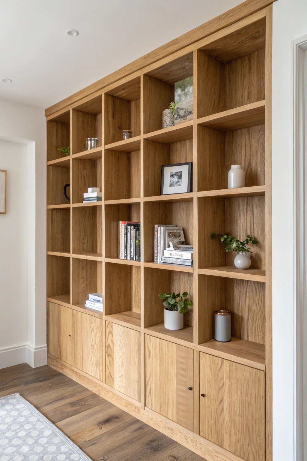 Elevate small spaces with a stunning, handcrafted cubby wall—where beauty meets function.