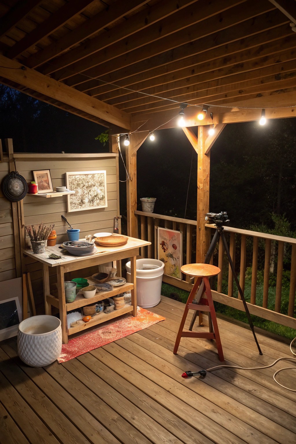 An under deck artisan studio becomes a haven for creativity and craft.