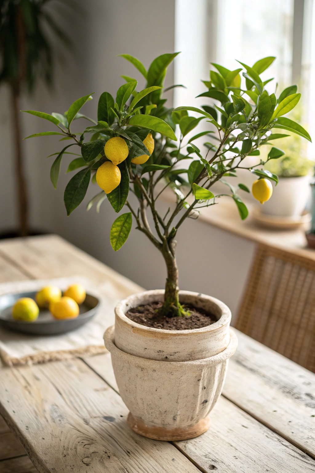 Bring a touch of sunshine to your wedding tables with charming mini lemon trees.