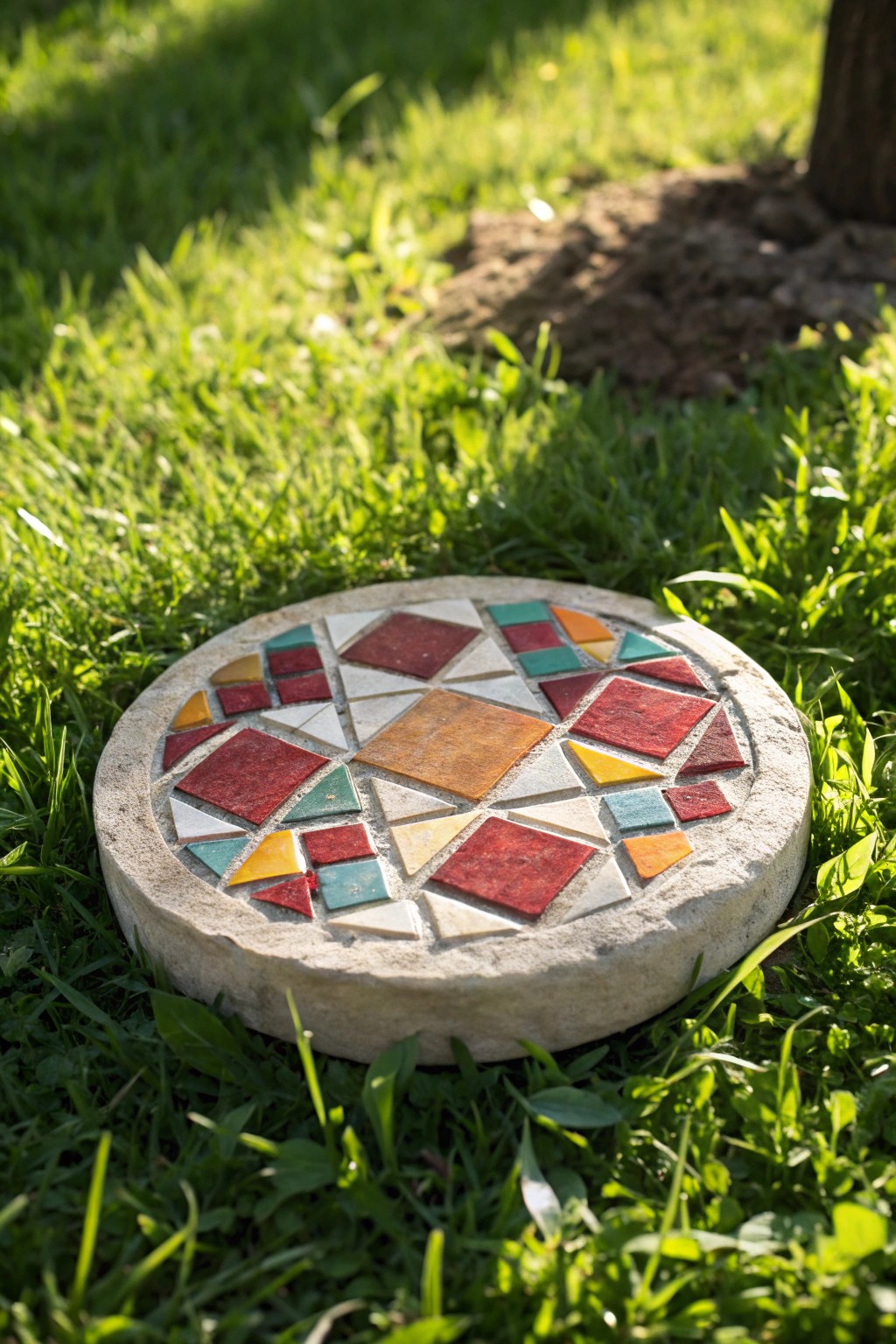 Make a statement in your backyard oasis with bold, handcrafted mosaic art.