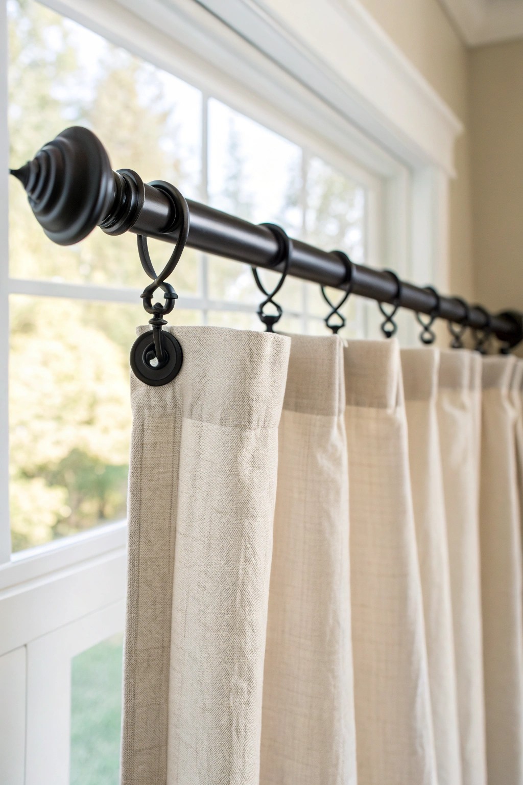 Elevate your bathroom with beautifully crafted, minimalist curtain hardware.