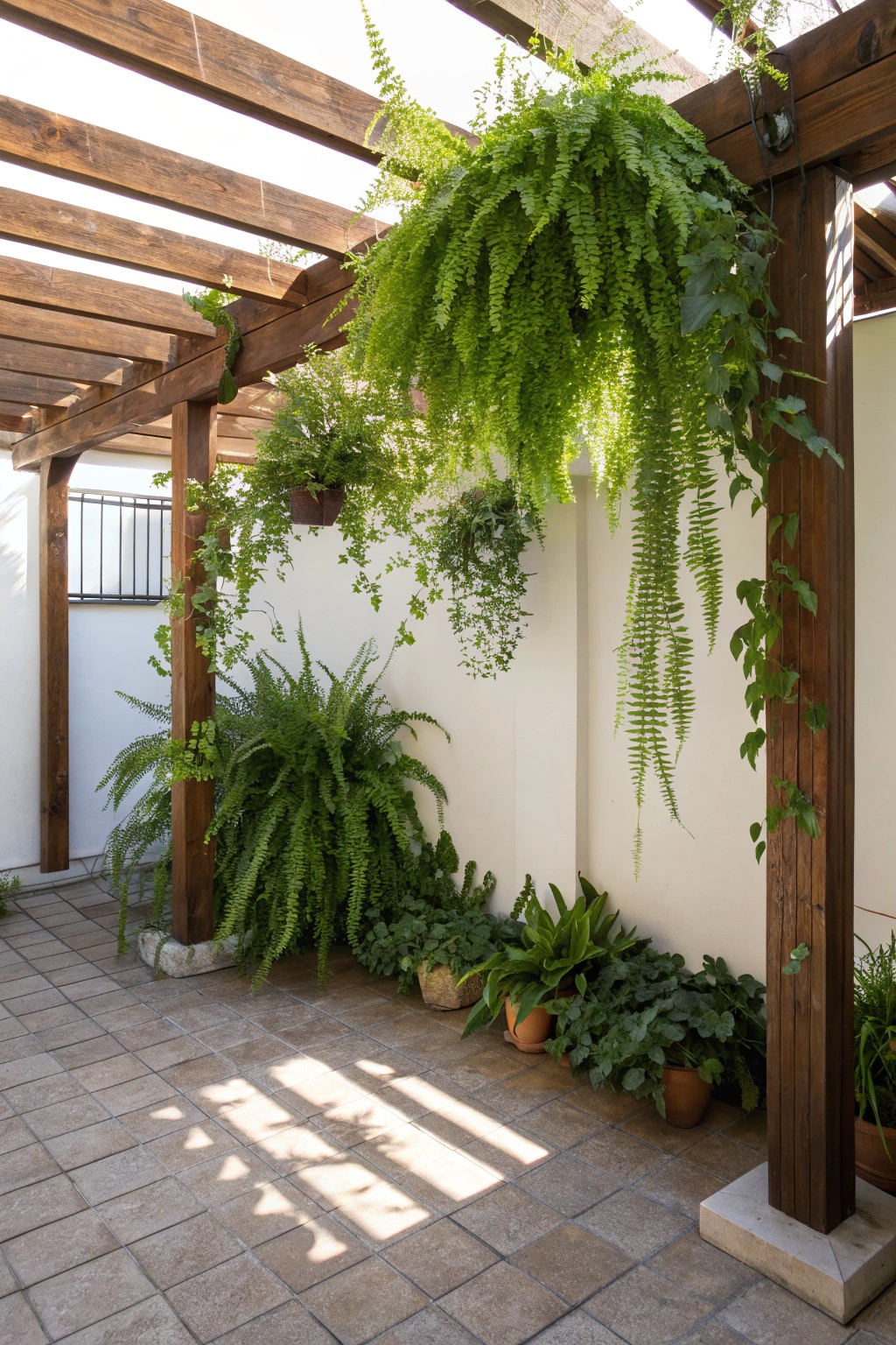Transform your patio into a serene retreat with a lush, handcrafted hanging plant canopy.