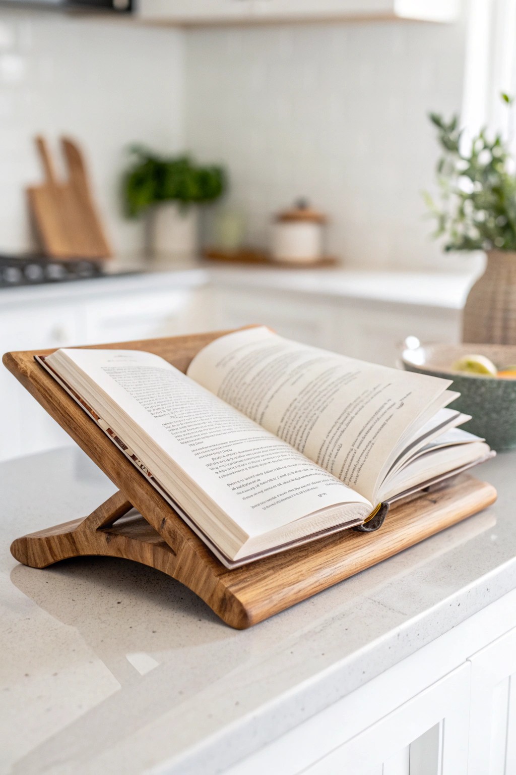 Let your favorite cookbook shine—turn your counter into an inspiring, artful space.