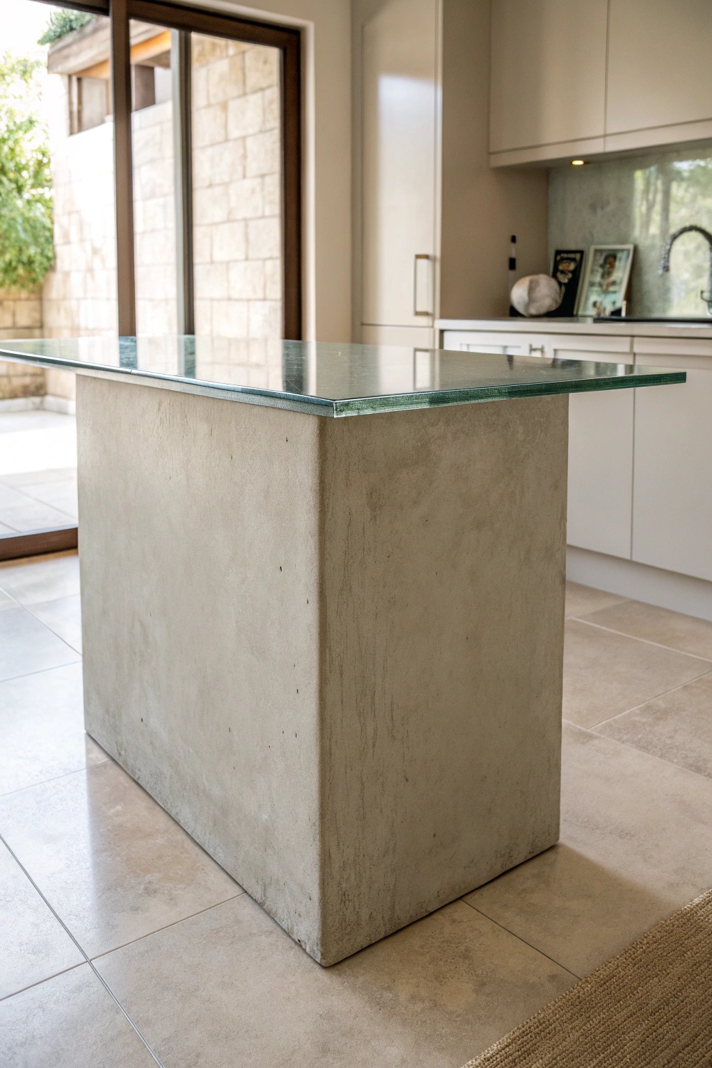 Elevate your small kitchen with an island of unexpected materials—where craftsmanship meets natural beauty.