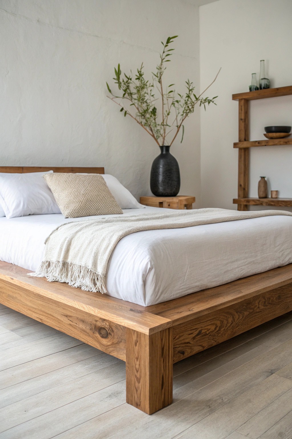 Elevate your sleep: Embrace the beauty of a crafted platform bed for a serene, standout bedroom.