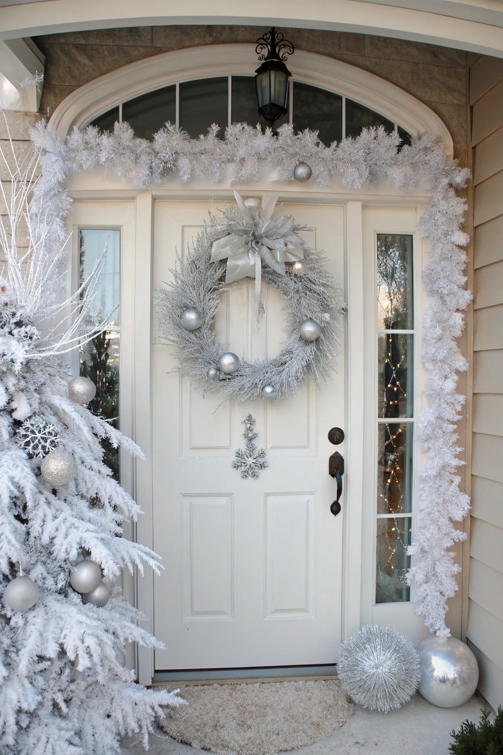 A chic monochrome scheme makes a modern, frosty statement.