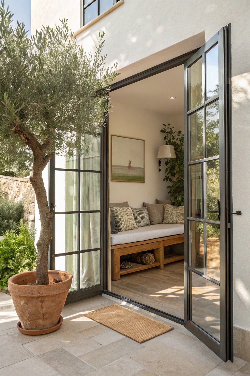 Let the outdoors in with a stunning glass garage door transformation.
