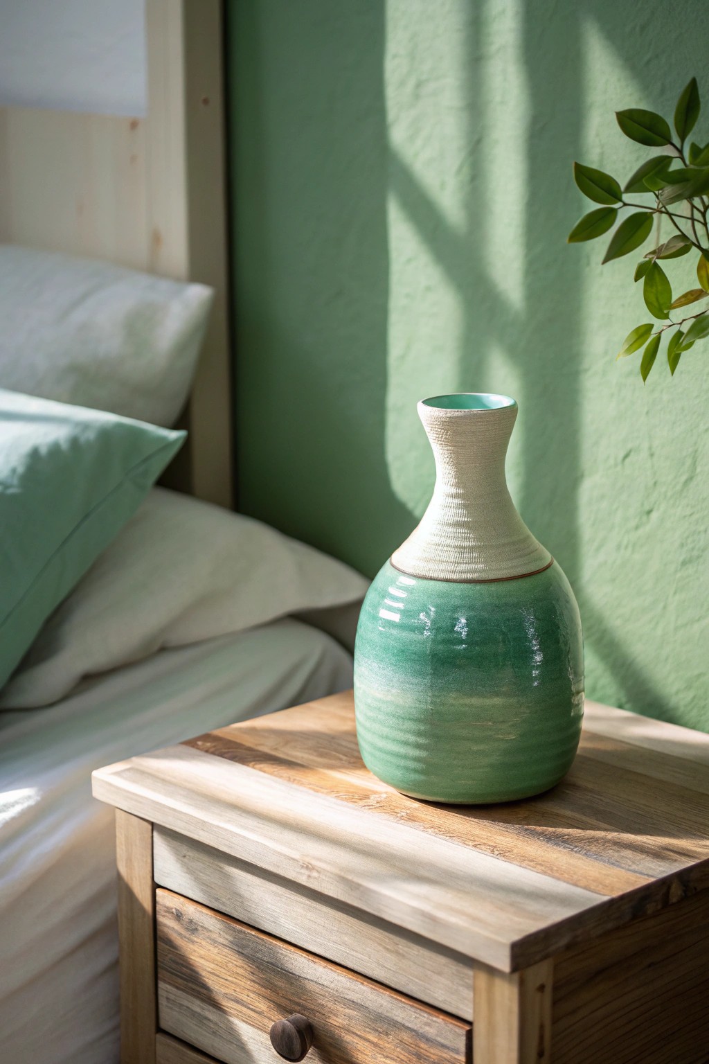 Layered greens, crafted calm—minimalism meets natural beauty.