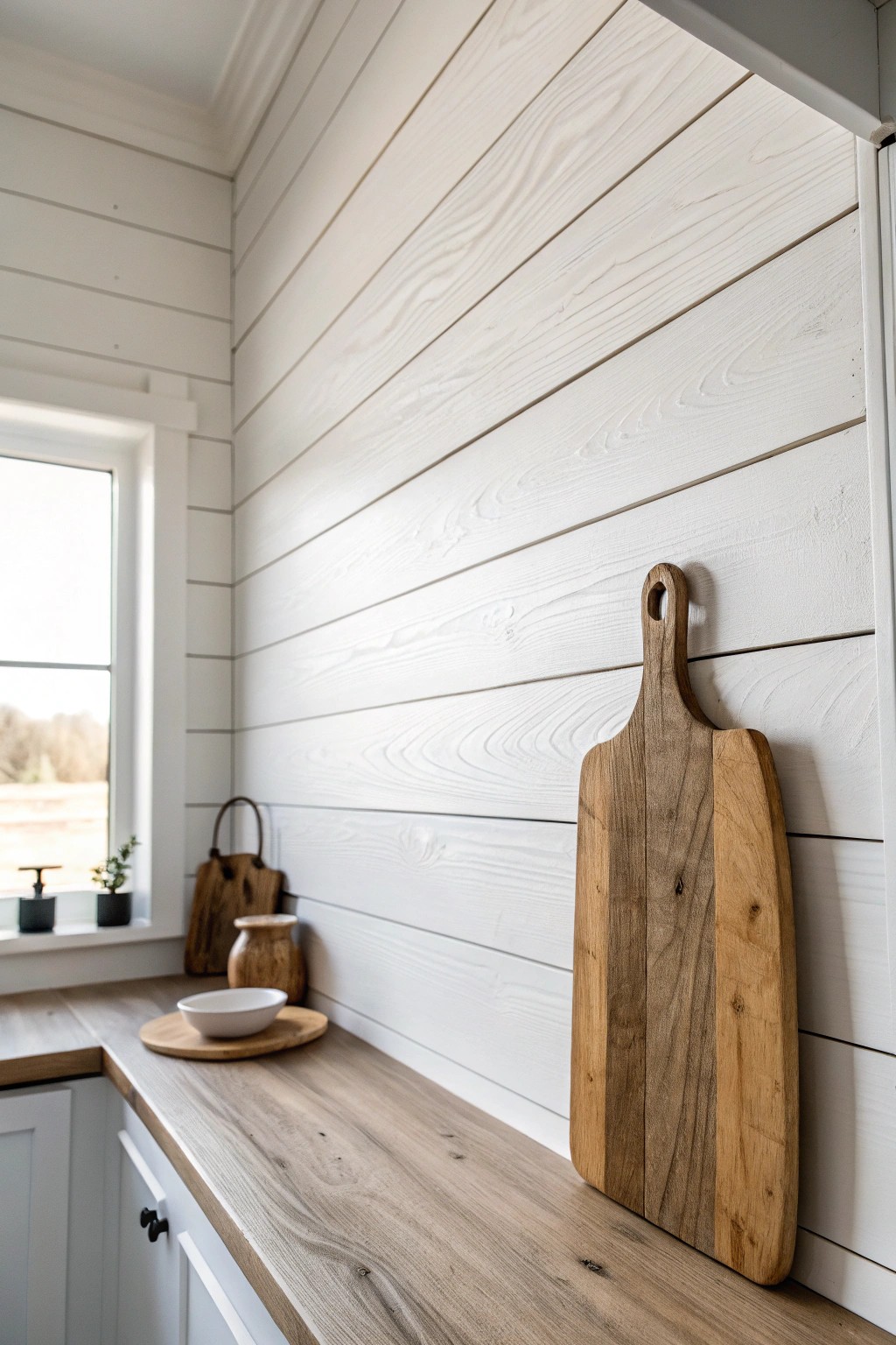 Transform your kitchen with a simple DIY shiplap wall—timeless charm on a budget.