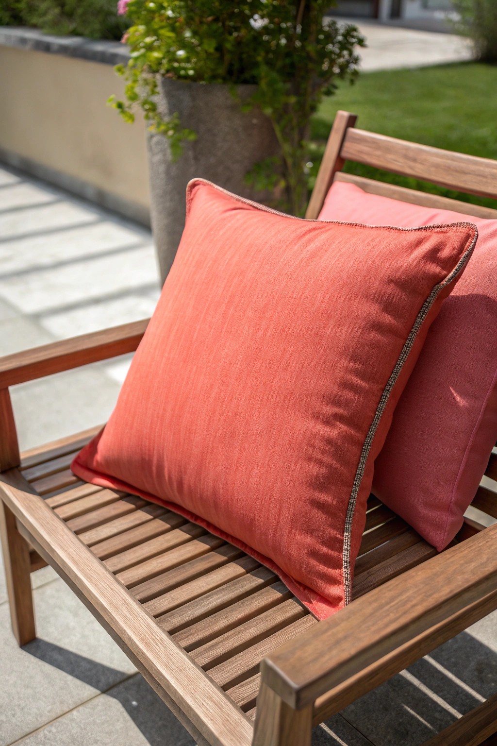 Brighten your patio with a handcrafted pop of color.