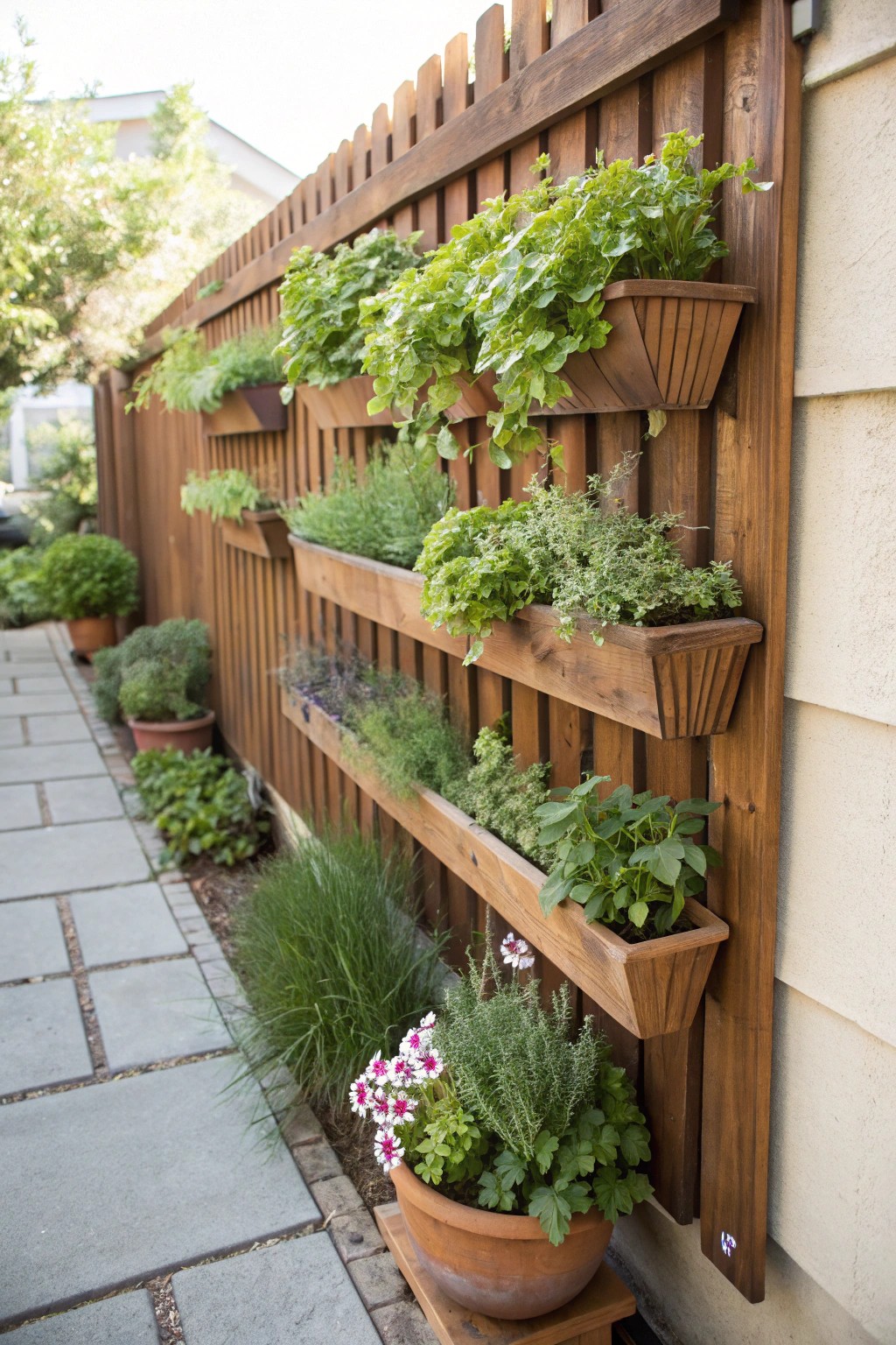 Bring life to small spaces with a handcrafted vertical garden.