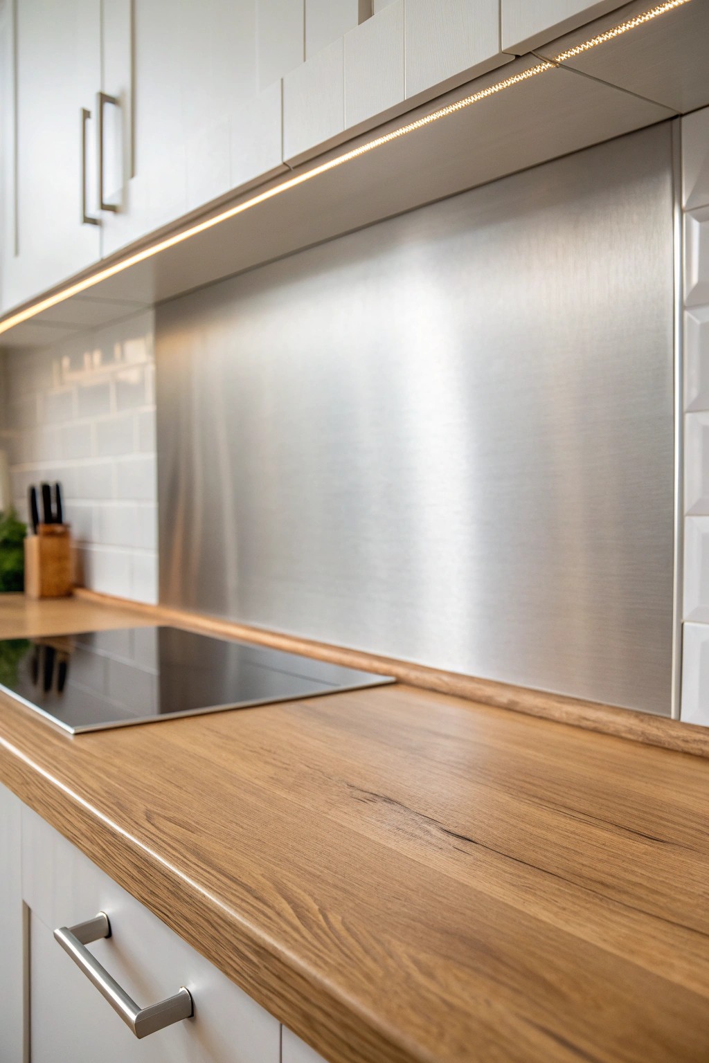 Elevate your kitchen with a sleek sheet metal backsplash—budget-friendly, bold, and beautifully modern.