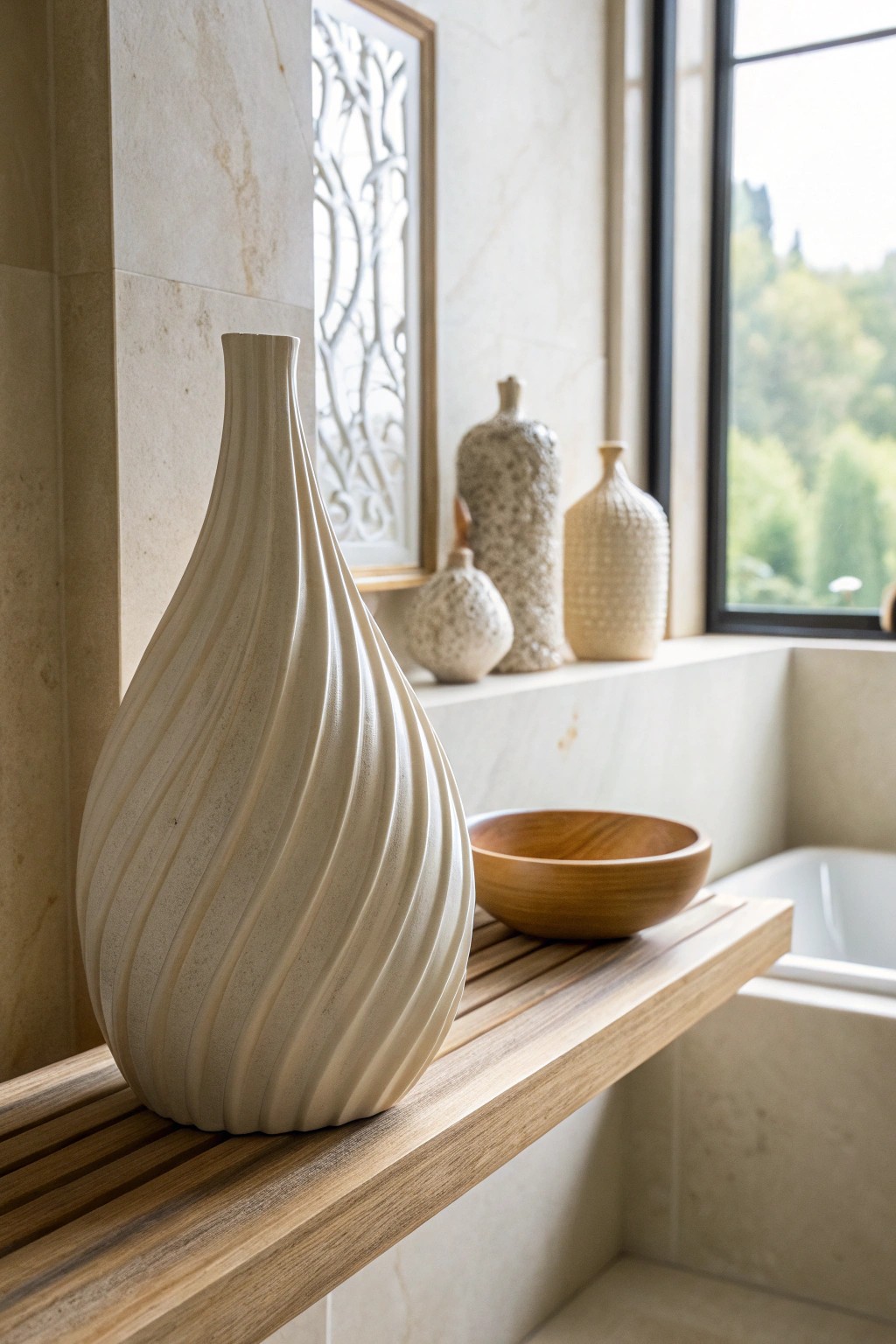 Elevate your master bathroom with artisanal decor that reflects your unique style.
