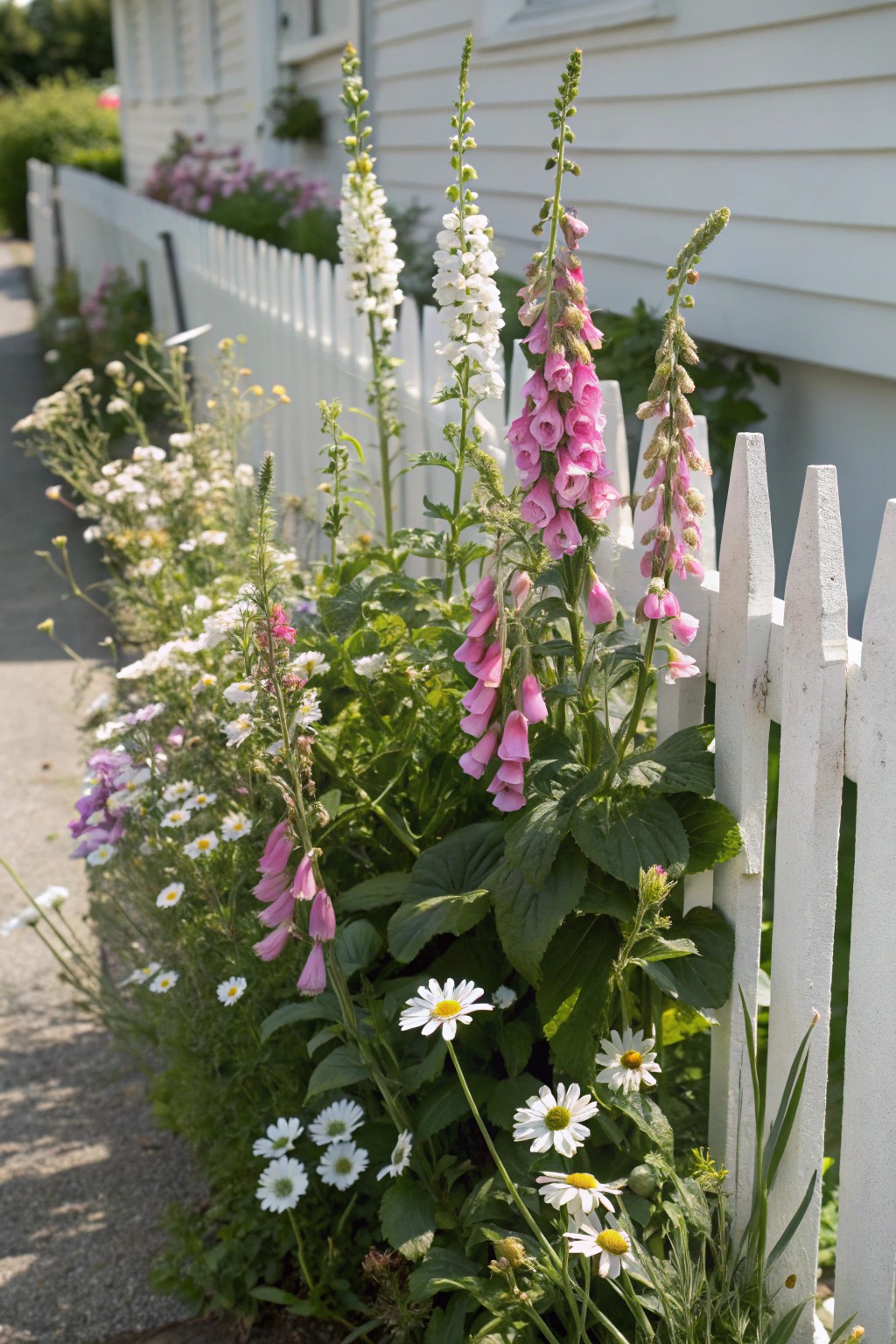 A tiny cottage garden bed—natural beauty and wild charm at your front door.