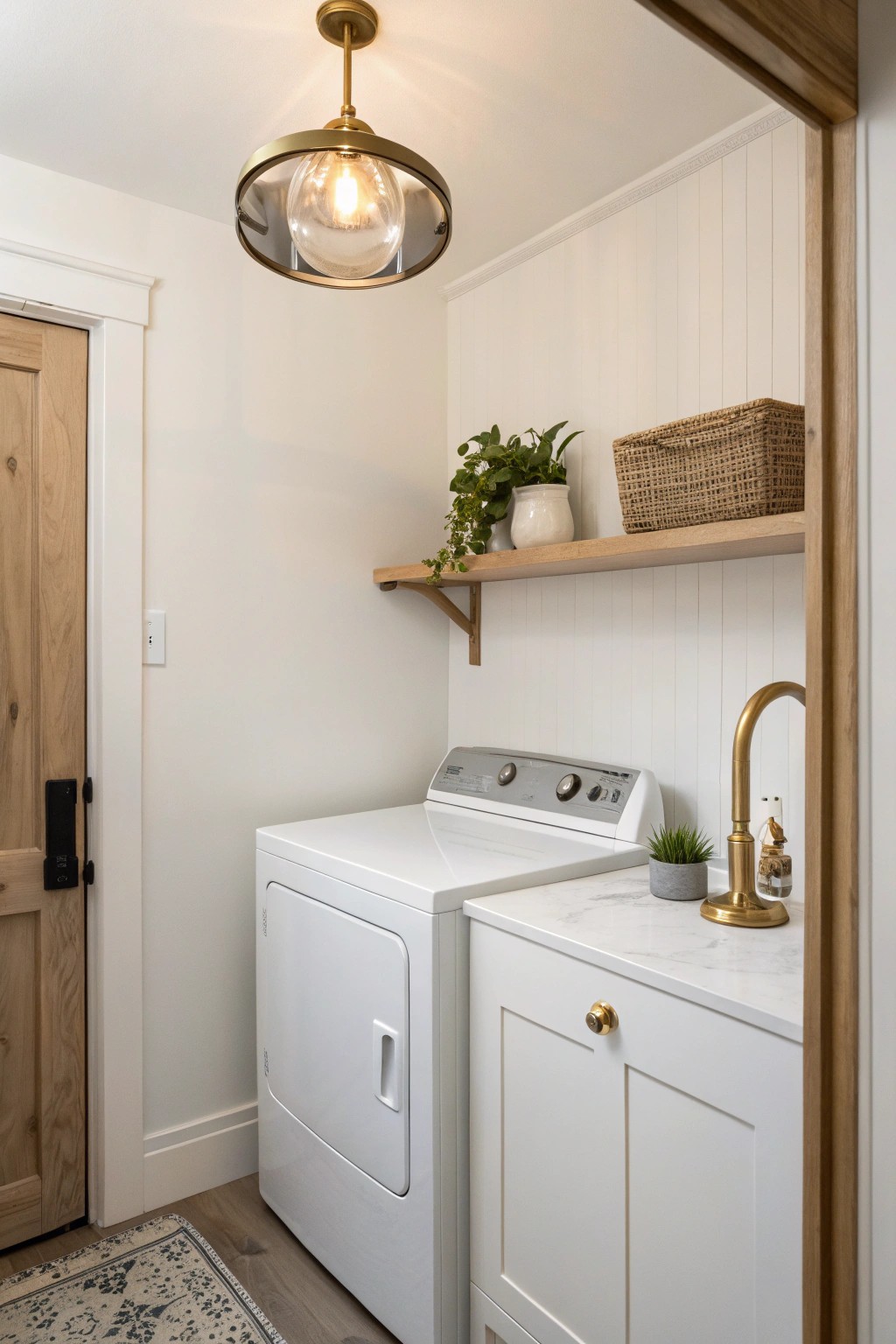 Elevate your laundry space with a handcrafted sconce—where function meets simple beauty.