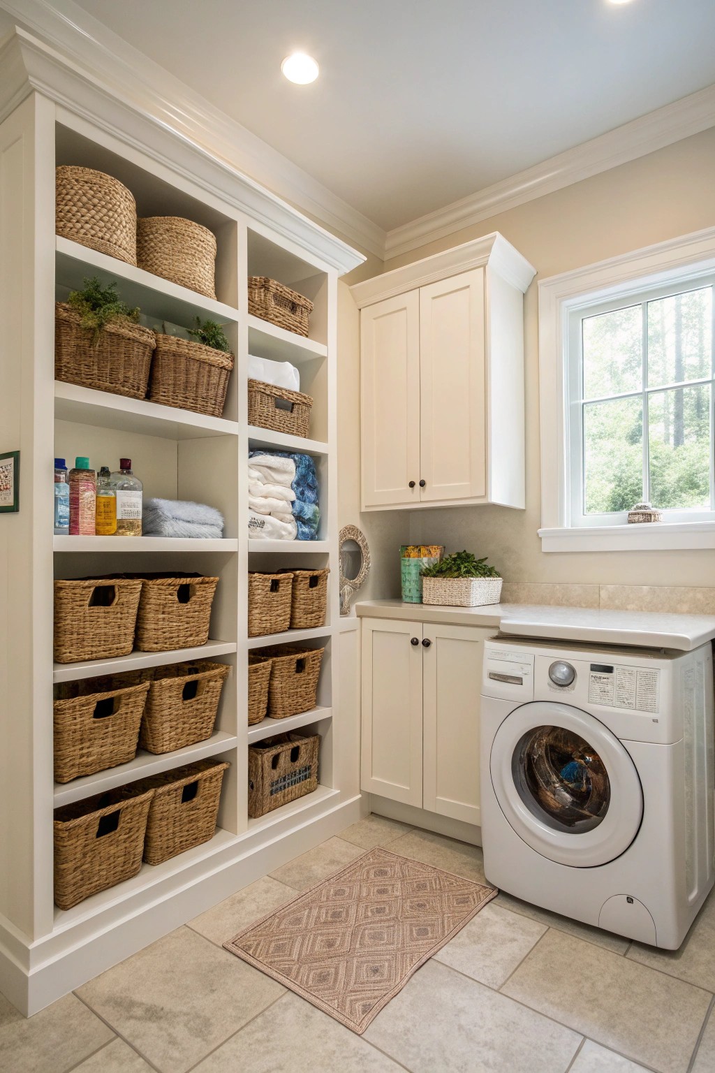 Custom built-ins make the most of every corner and keep storage beautifully integrated.