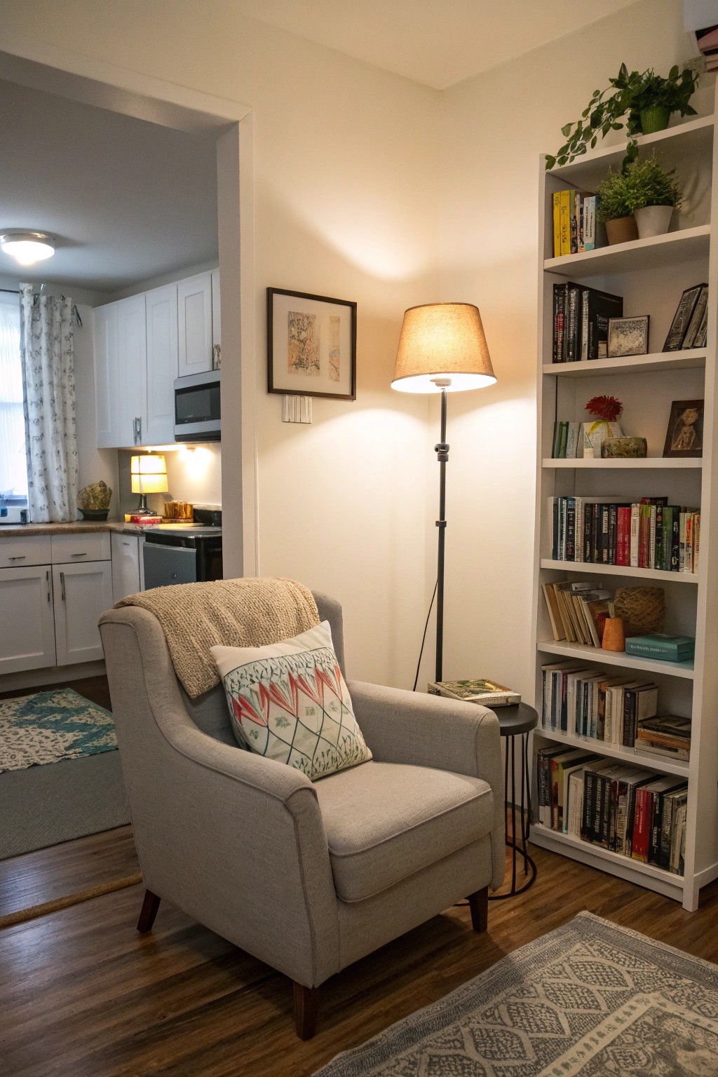 Even the tiniest nook can become your favorite spot in a studio.