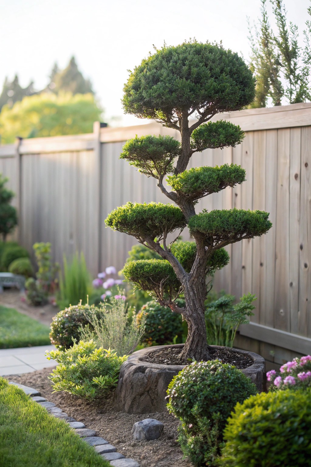 Create a serene backyard escape with lush, layered planting for ultimate privacy.