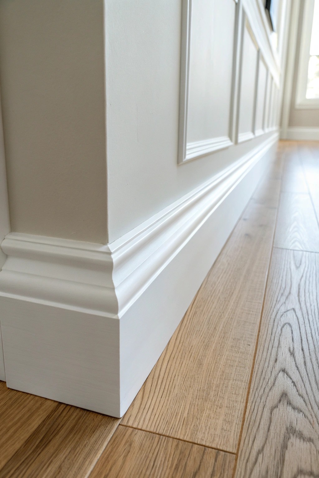 Sleek, understated baseboard trim—where modern minimalism meets craftsmanship.