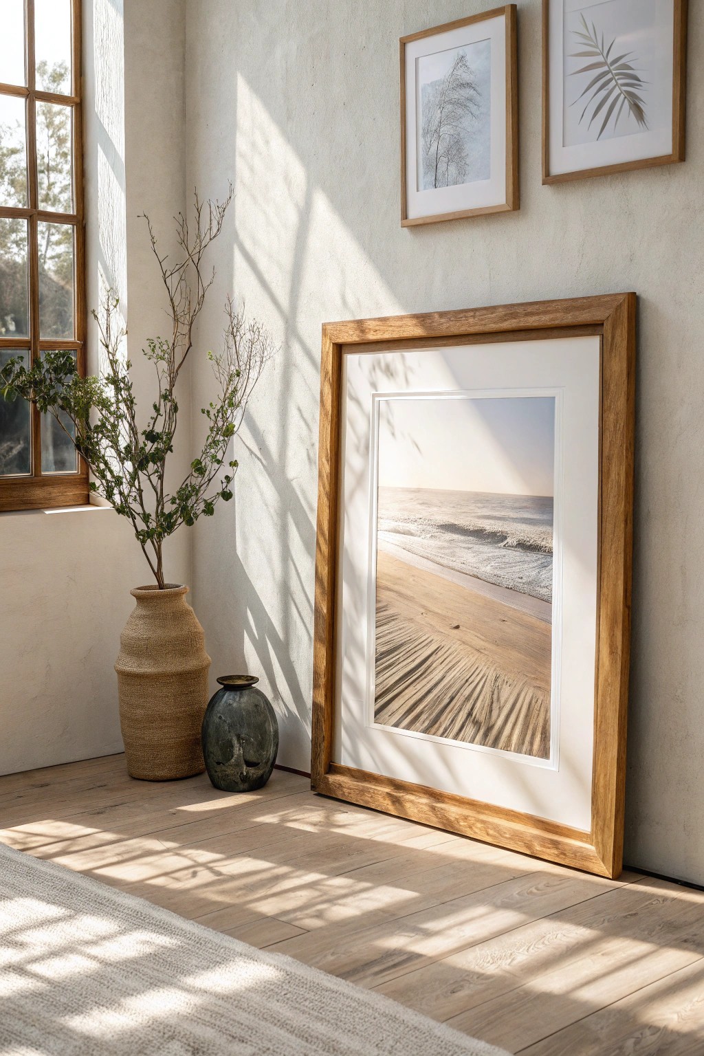 Elevate your space with a striking, handcrafted gallery wall centerpiece.
